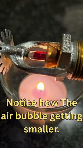 Fire Sprinkler Standard response Head going off