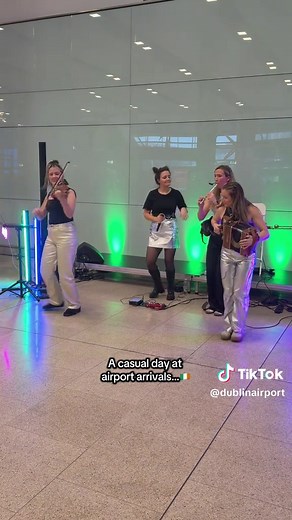 @Electrad 🇮🇪🔥 @TradFest at Dublin Airport gave passengers the best welcome today! Huge thanks to all the artists who entertained across both our terminals! #irishmusic #irelandtiktok #ireland