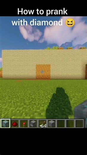Minecraft how to prank with diamond #minecraft #minecraftbuilding #gaming