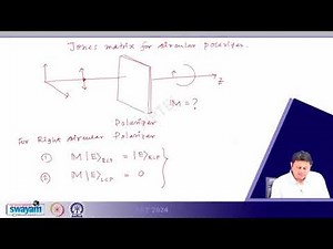 Jones matrix for polarization (cont.) #swayamprabha