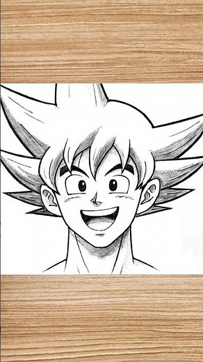 how to draw goku easy