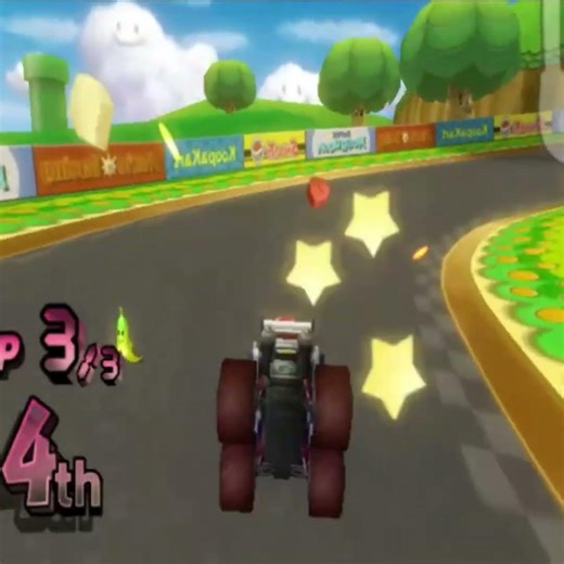 Shells and dog for Toad - Mario Kart Wii