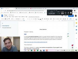 Fulbright Essay Template : Study Objective & Personal Statement