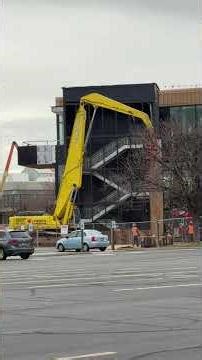 Pounding in pylons during the remodel.