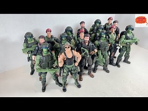 SGT SLAUGHTER CUSTOM KITBASH GI Joe Classified Series Action Figure Review Beach Head Flint Breaker