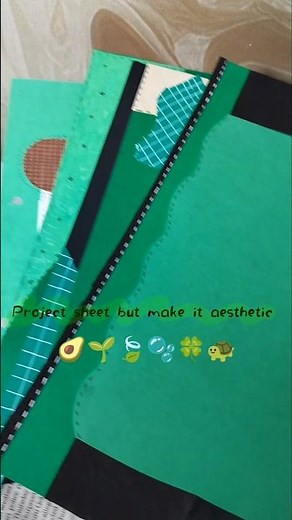 Project Sheet Decoration Ideas 🌸 Easy & Creative School Project File Design #projectfiledecoration
