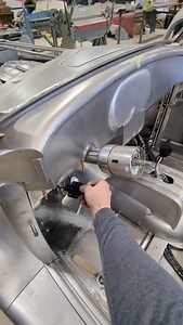 A little quick release for the dual master cylinder hideaway under the old fresh air vent in the cowl of the 1935 Ford. Hope you all have a great start to the weekend. • • • #ford #35ford #hotrod #metalshaping #metalfab #fabrication | WallyFab