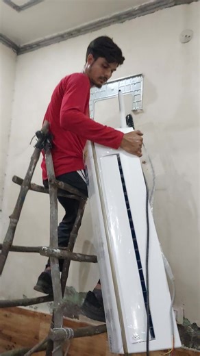 Bpl split ac Installation done #acwork #acfitting | graduate_ac_technician