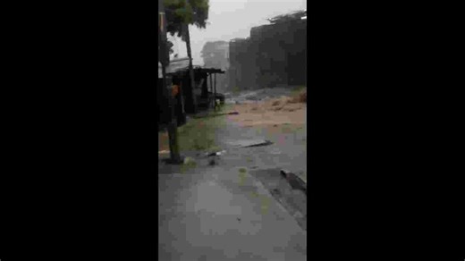 Sudden muddy water eruption amid heavy rain in Kinshasa, Democratic Republic of the Congo