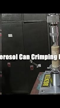 Manual Hand Operated Aerosol Can Crimping Machine