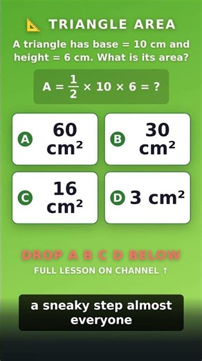 This Triangle Math FOOLS Most Kids! Can YOU Solve It? #Shorts