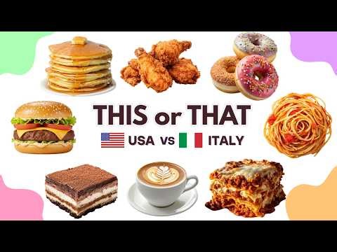 USA vs Italian: Ultimate Food Battle | This or That (Part 2) 🍔⚔️🍝