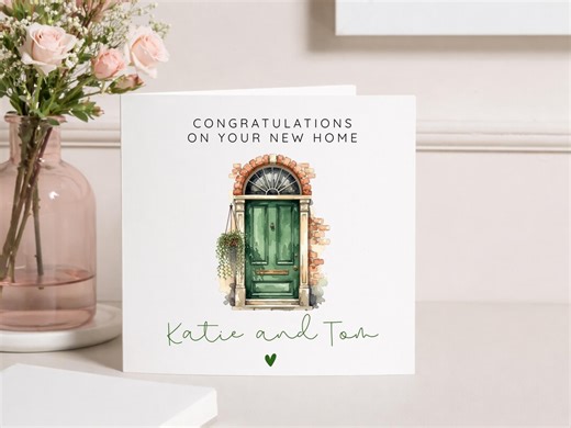 Personalised New Home Card, Congratulations Card, Congratulations Homeowners, Custom Name, Personalised Card, New Home - Etsy