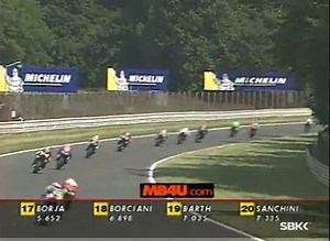 The final race at the Hockenheimring ended in a stunning final lap duel between four riders. Colin Edwards, Noriyuki Haga, Frankie Chili and Troy Bayliss amongst other battled it out in a race-long fight! | WorldSBK