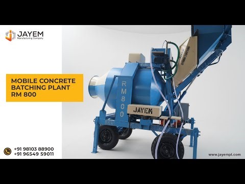 Mobile Concrete Batching Plant - RM 800 #rm800 #jayem