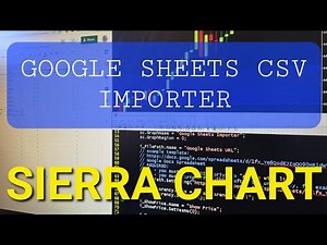 Google Sheets CSV Importer | SierraChart Custom C++ Study