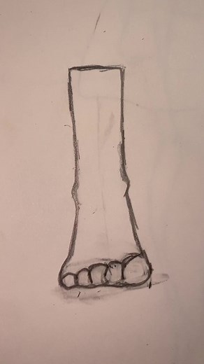 Drawing Tutorial: How to Draw a Foot in Front View