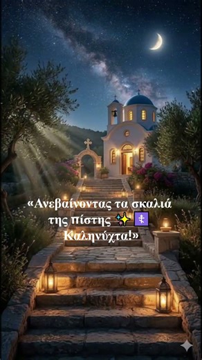Ανεβαίνοντας τα σκαλιά της πίστης ✨☦️ Καληνύχτα! #Shorts