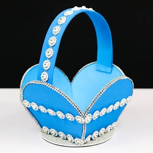 how to make a basket with waste cd Como hacer una canasta con cd de residuos. | Crafts Dude