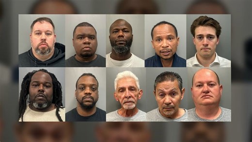 10 arrested for solicitation of prostitution in police sting at local hotel