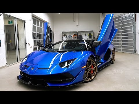 The ULTIMATE BLUE Lamborghini Aventador SVJ Roadster - Blu Vathys!
