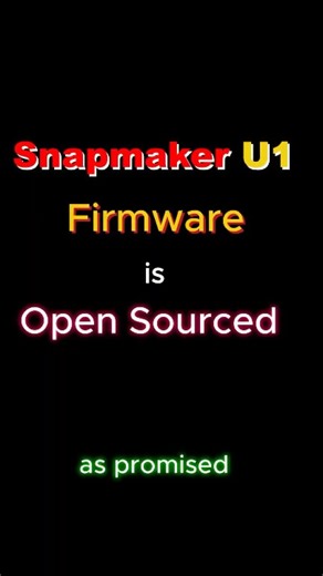 #Snapmaker U1 - Firmware is open sourced #snapmaker #u1 #3dprinting #diy