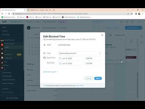 Mastering Time Off and Blocked Time in Wix: Efficient Calendar Management