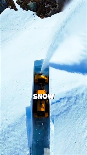This Machine Cuts Through 15-Foot Snow Walls Like Butter #russiafacts #facts #shortsfeed
