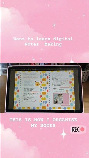 Aesthetic Notes 📝| write digital note withe #digitalplanner ✨ #asthetic #notetaking #notesmaking