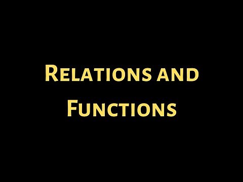 Relations and Functions College Algebra