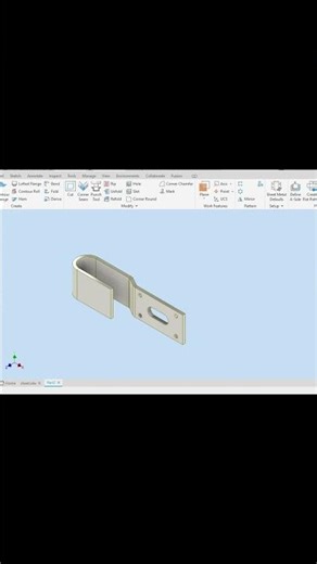 Sheet Metal Flange in inventor pro 2027. 🔥 #cadtutorial #inventor #engineering #fyp
