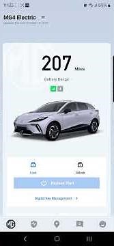 MG4 EV iSmart app update Dec 2023