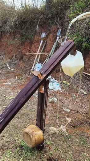 Fruit orchard guard, a bird repelling device made of wood