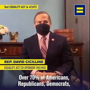 10K views · 363 reactions | Over 70% of Americans, across all parties, support anti-discrimination legislation. The Senate must answer the call of the people and pass the Equality Act. hrc.org/equalityact | Human Rights Campaign | Facebook