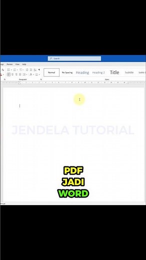 ✨ PDF Jadi Word Tanpa Ribet! #PDFtoWord #MicrosoftWord #TipsOffice