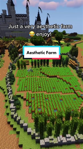 Aesthetic Farm Layout for Minecraft Building