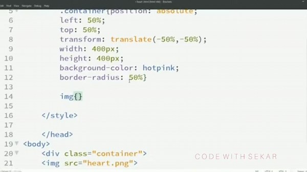 How to create a heart in html & css | heart in css #html #css #howto