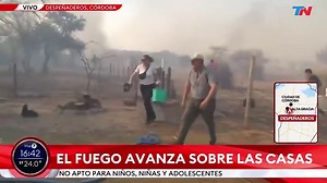 Incendios en Córdoba: la desesperada huida de los vecinos ante el avance de las llamas en Despeñaderos