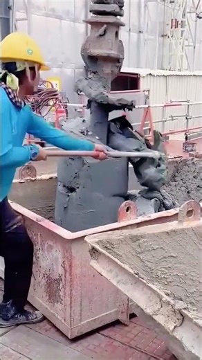 Removal process of cement stuck on the spiral drill bit for drilling land holes