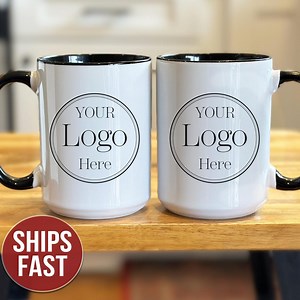 Logo Coffee Mug, Custom Logo Mug, Company Logo Mug, Mug With Logo, Business Logo Mug, Personalized Logo Coffee Mug - Etsy