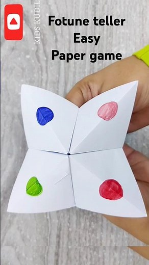 How to make fortune teller |easy origami |papergames |fortunetellerorigami