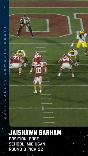 roll the tape 🎞️@JaishawnBarham | @UMichFootball