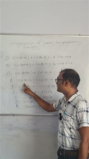 # viral shorts @ Integration of trigonometric functions formula