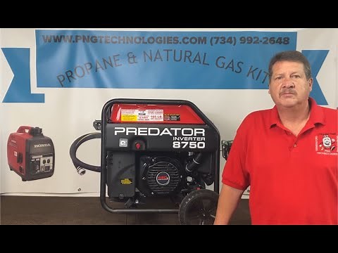 Predator 8750 Watt Inverter with Co Secure - Conversion video from gas to Propane & Natural Gas