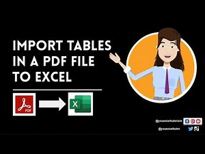 Import a table from PDF to Excel with Power Query || Microsoft 365, Excel 2019 & Others
