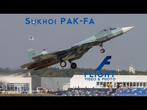 Sukhoi Su-57 Felon (PAK-FA T-50) SPECTACULAR Demo at MAKS 4K UHD