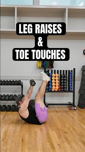 Dumbbells Toe Touches with Leg Raises – Abs & Core Workout