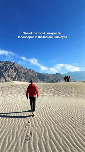 This is the side of the Himalayas most people don’t expect. Nubra Valley sits in the far north of Ladakh, where cold desert sand dunes meet snow covered peaks and double humped Bactrian camels roam beneath vast mountain skies. The Shyok and Nubra rivers carve through the valley, creating a landscape that feels closer to Central Asia than you’d imagine. Often described as one of the most unexpected regions in the Indian Himalayas, Nubra is vast, quiet and completely otherworldly. Visit Diskit Mon