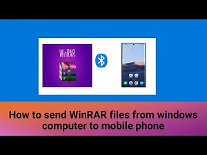 How to send WinRAR files from windows computer to mobile phone