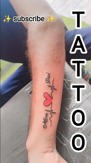 Feather And Mom & Dad Tattoo Design ❤️ | MOM DAD TATTOO | Tattoo Designs #momdadtattoo